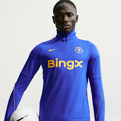 Chelsea FC Strike Men's Nike Dri-FIT Soccer Knit Drill Top. Nike.com